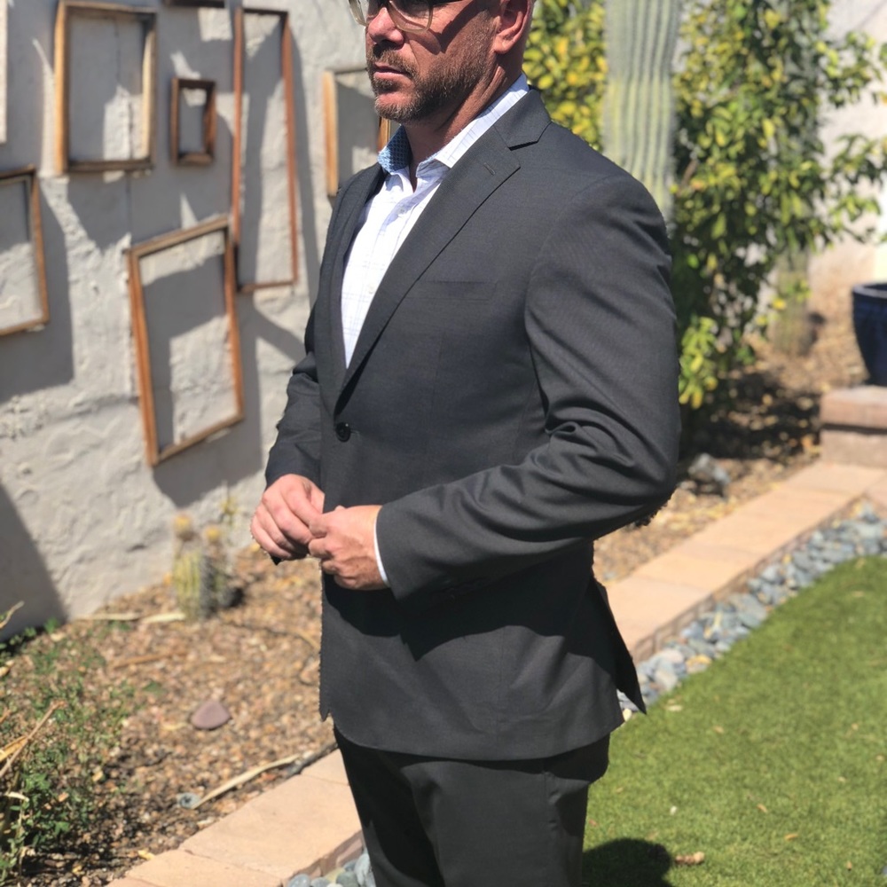 Calvin Klein 40S Pin Stripe Suit